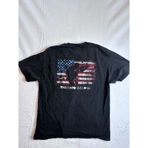 Elephant Hunter Clothing Train Hard Live Long Black Short Sleeve Shirt Mens XL *